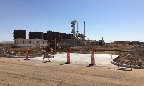 Construction has resumed…